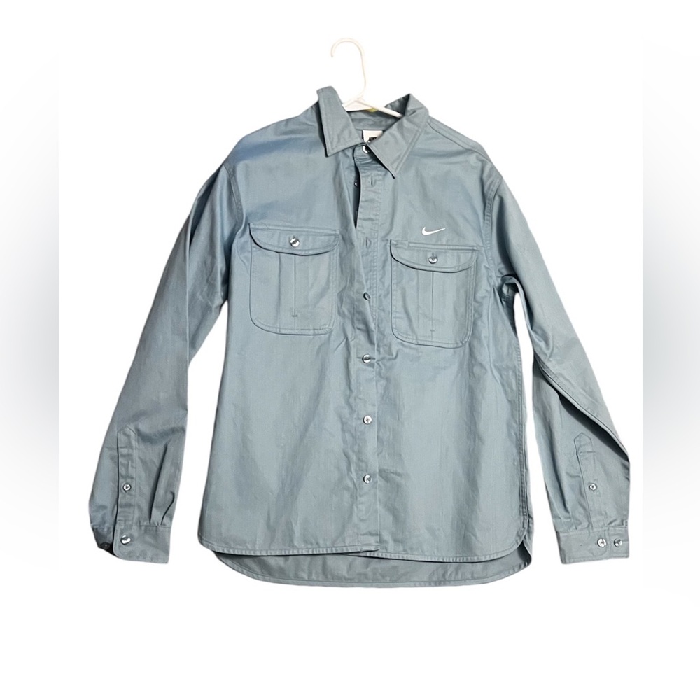 Nike SB Tanglin Woven Light Blue Skate Button Up Shirt